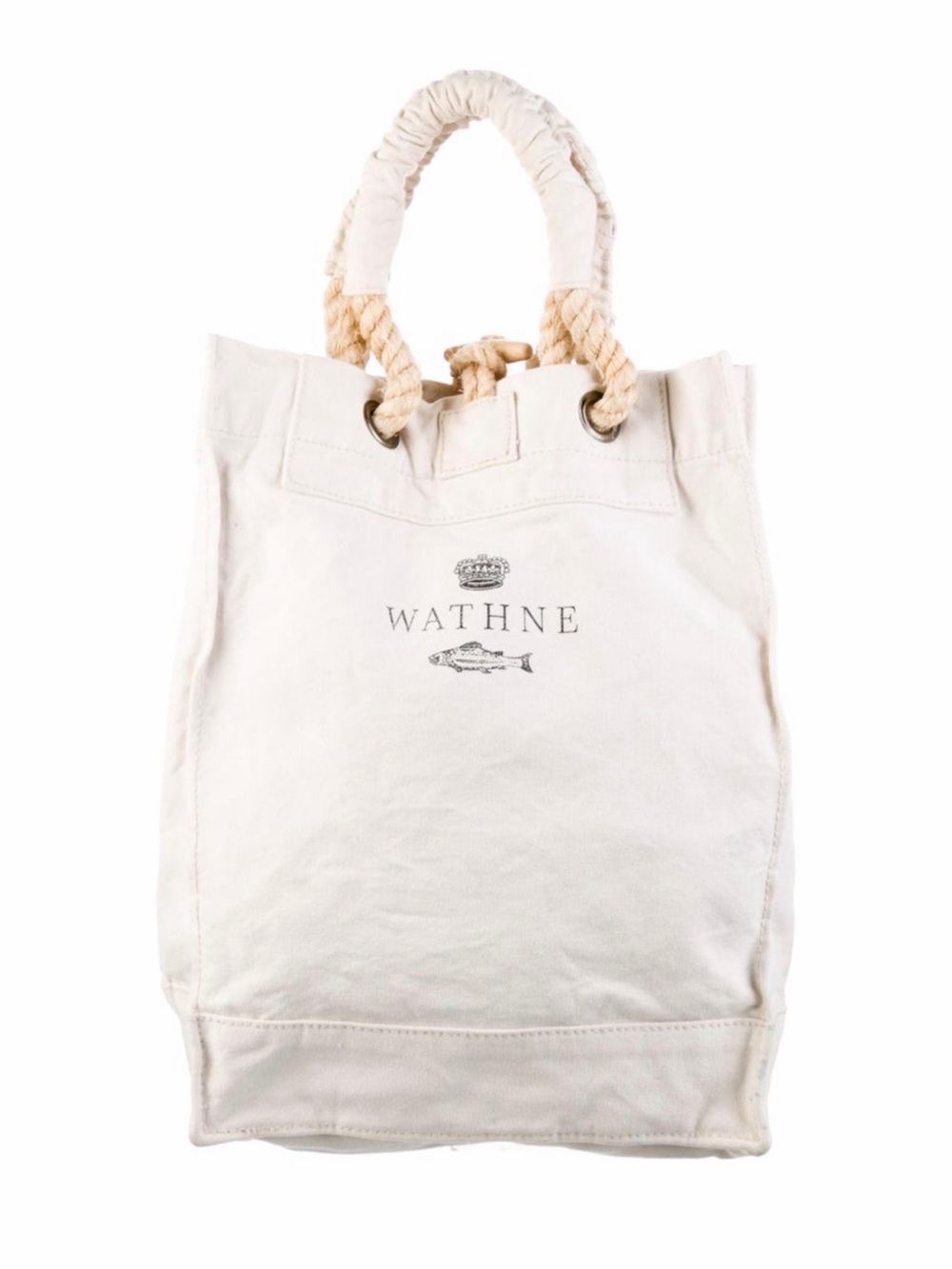 Wathne Printed Canvas Tote Rope Handle